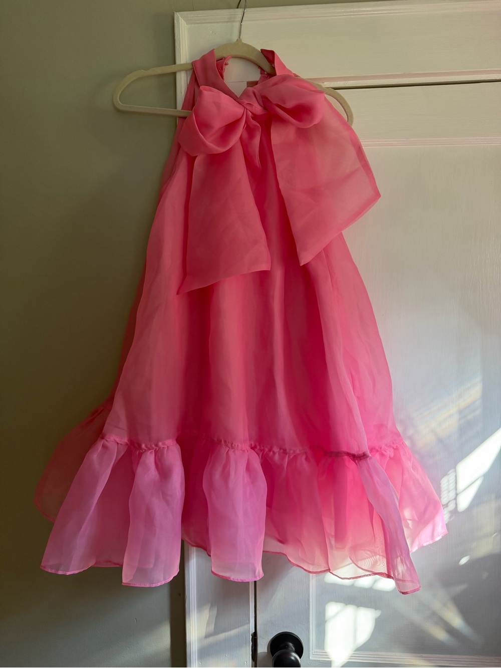 Women’s ' Pink Bow-Front Party Dress